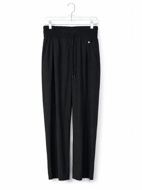Cali Sport Pants Womens Large Wide Leg Slicky Comfy Elastic Waist Athleisure